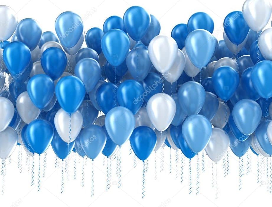 globos azules